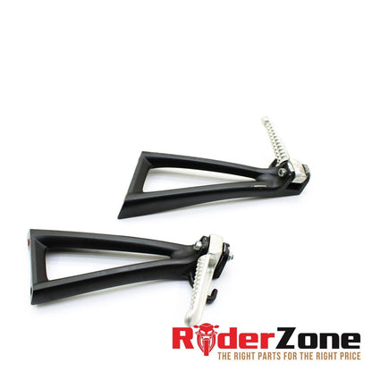 2008 - 2016 YAMAHA YZF R6 PASSENGER PEGS FOOT REST REAR SET BLACK RIGHT LEFT
