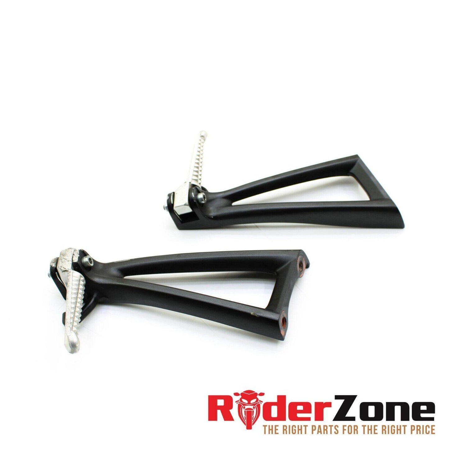 2008 - 2016 YAMAHA YZF R6 PASSENGER PEGS FOOT REST REAR SET BLACK RIGHT LEFT