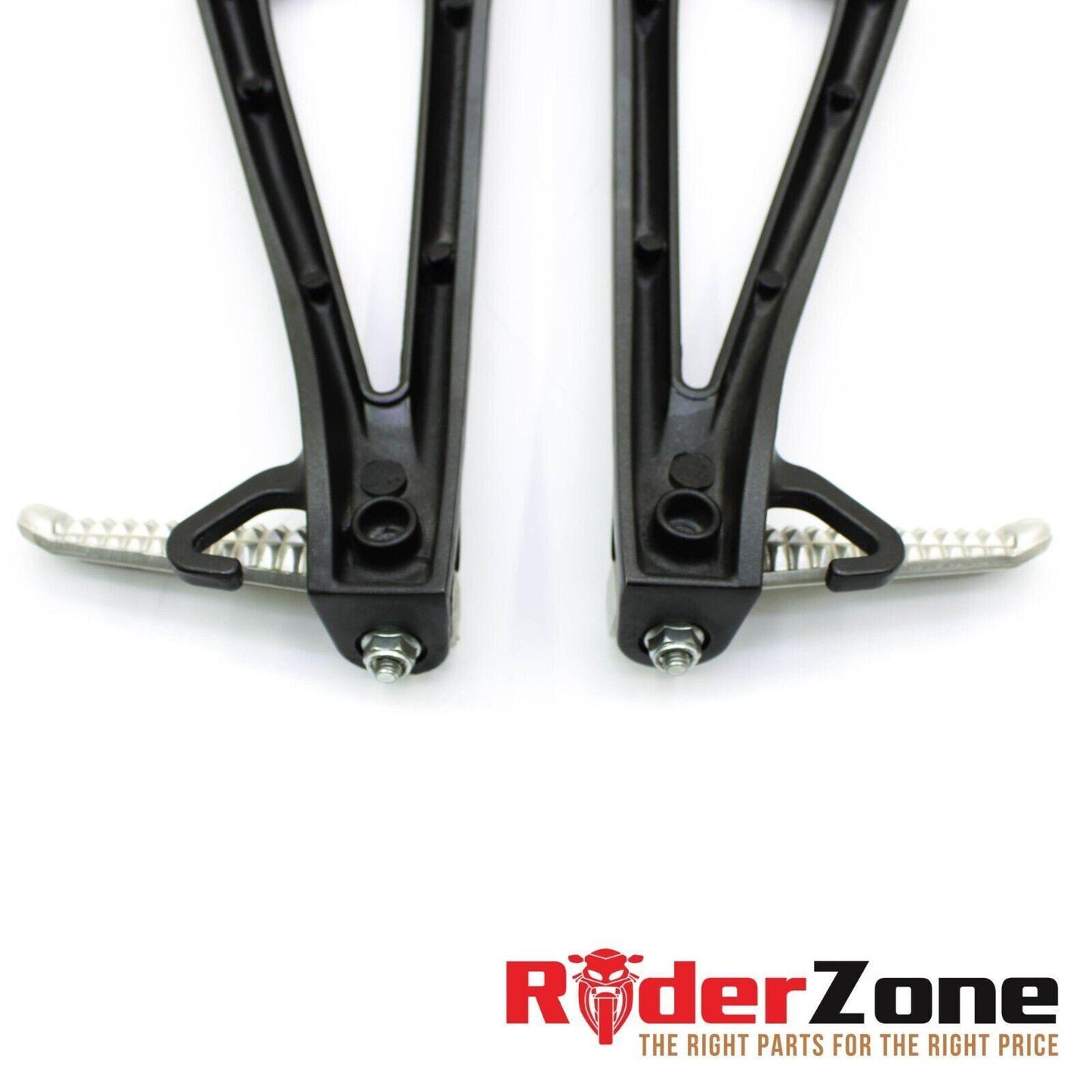 2008 - 2016 YAMAHA YZF R6 PASSENGER PEGS FOOT REST REAR SET BLACK RIGHT LEFT