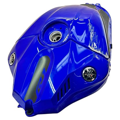 2015 - 2019 YAMAHA YZF R1 FUEL TANK GAS RESERVOIR PETROL BLUE STOCK  *SCUFFED*