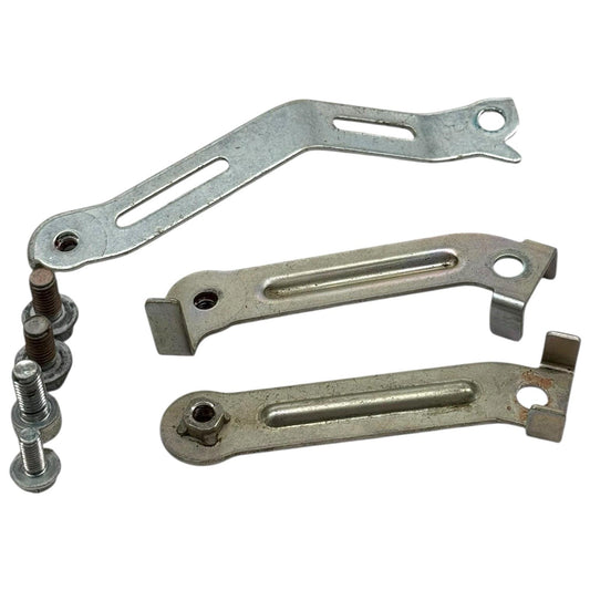 2021 - 2025 KAWASAKI ZX10R OIL COOLER MOUNT BRACKETS SILVER STRAIGHT BOLTS