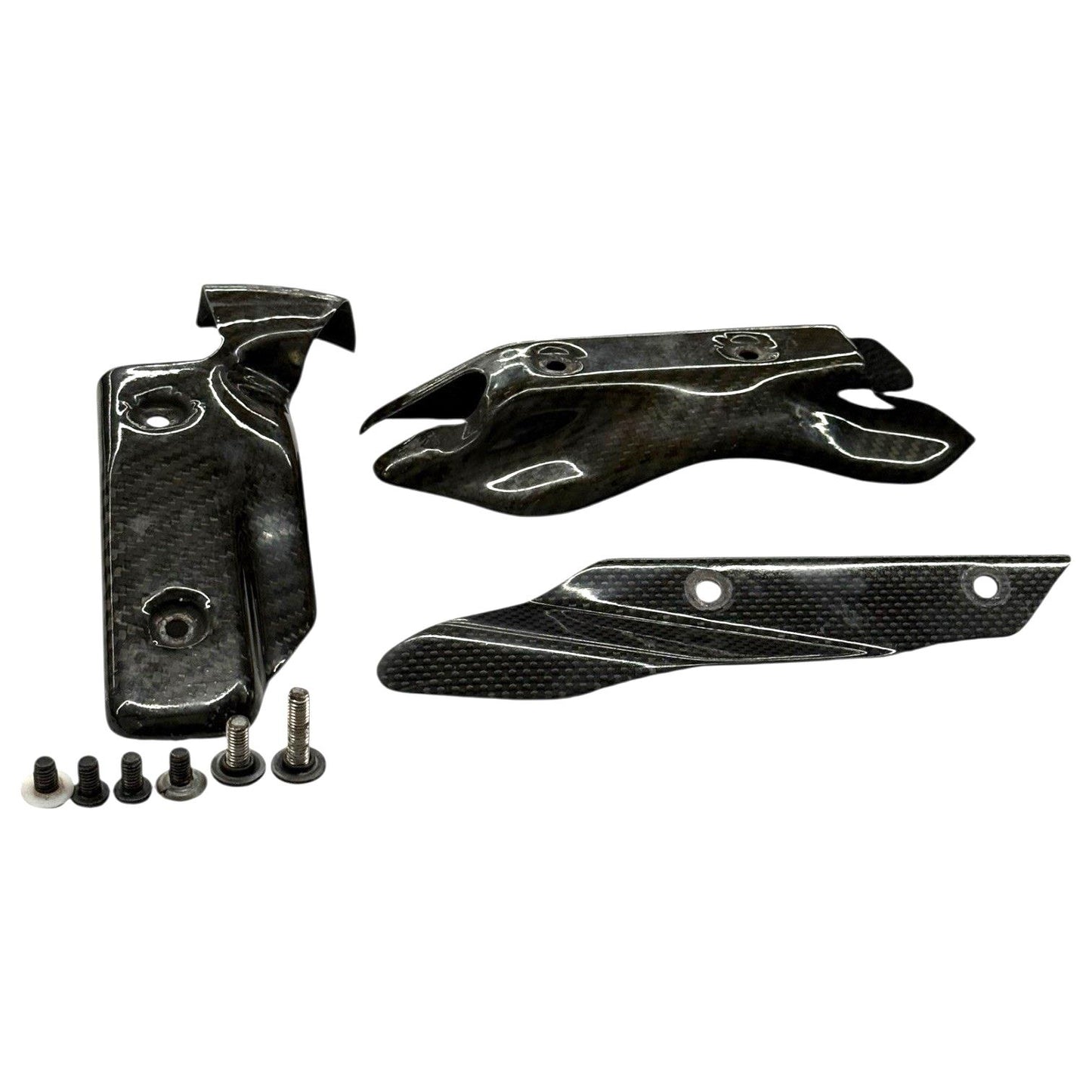 2009 - 2012 DUCATI STREETFIGHTER S RADIATOR COVERS SIDE BOLTS CARBON FIBER