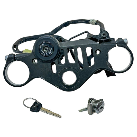 2015 - 2019 YAMAHA YZF R1 UPPER TRIPLE TREE CLAMP IGNITION SWITCH LOCK KEY SET
