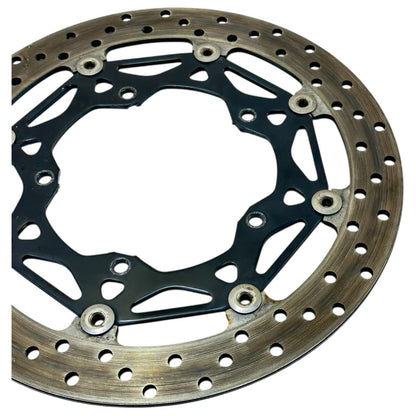 2015 - 2019 YAMAHA YZF R1 FRONT BRAKE ROTORS DISC RING SILVER STRAIGHT SET PAIR