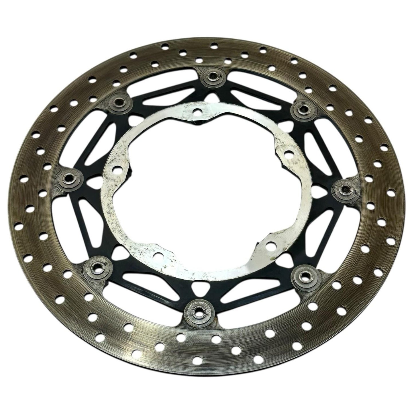 2015 - 2019 YAMAHA YZF R1 FRONT BRAKE ROTORS DISC RING SILVER STRAIGHT SET PAIR