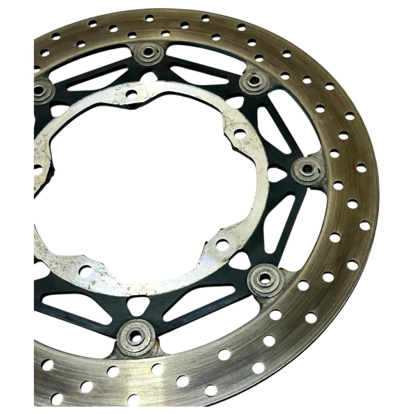 2015 - 2019 YAMAHA YZF R1 FRONT BRAKE ROTORS DISC RING SILVER STRAIGHT SET PAIR