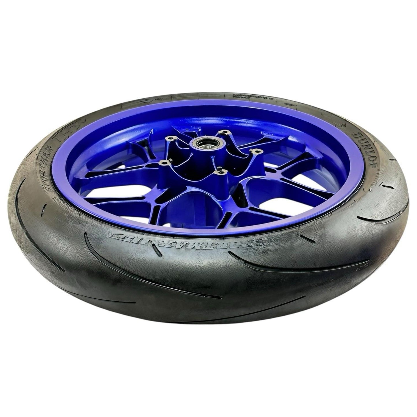 2015 - 2019 YAMAHA YZF R1 FRONT WHEEL RIM TIRE RUBBER BLUE STOCK OEM