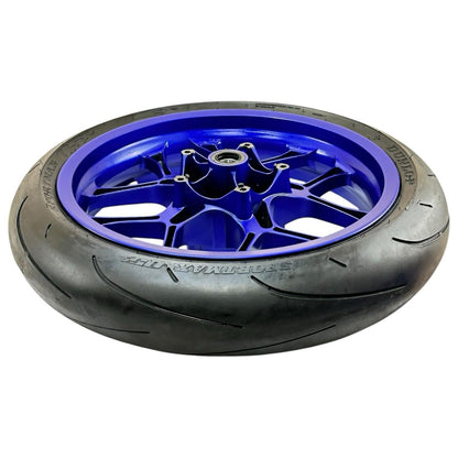 2015 - 2019 YAMAHA YZF R1 FRONT WHEEL RIM TIRE RUBBER BLUE STOCK OEM
