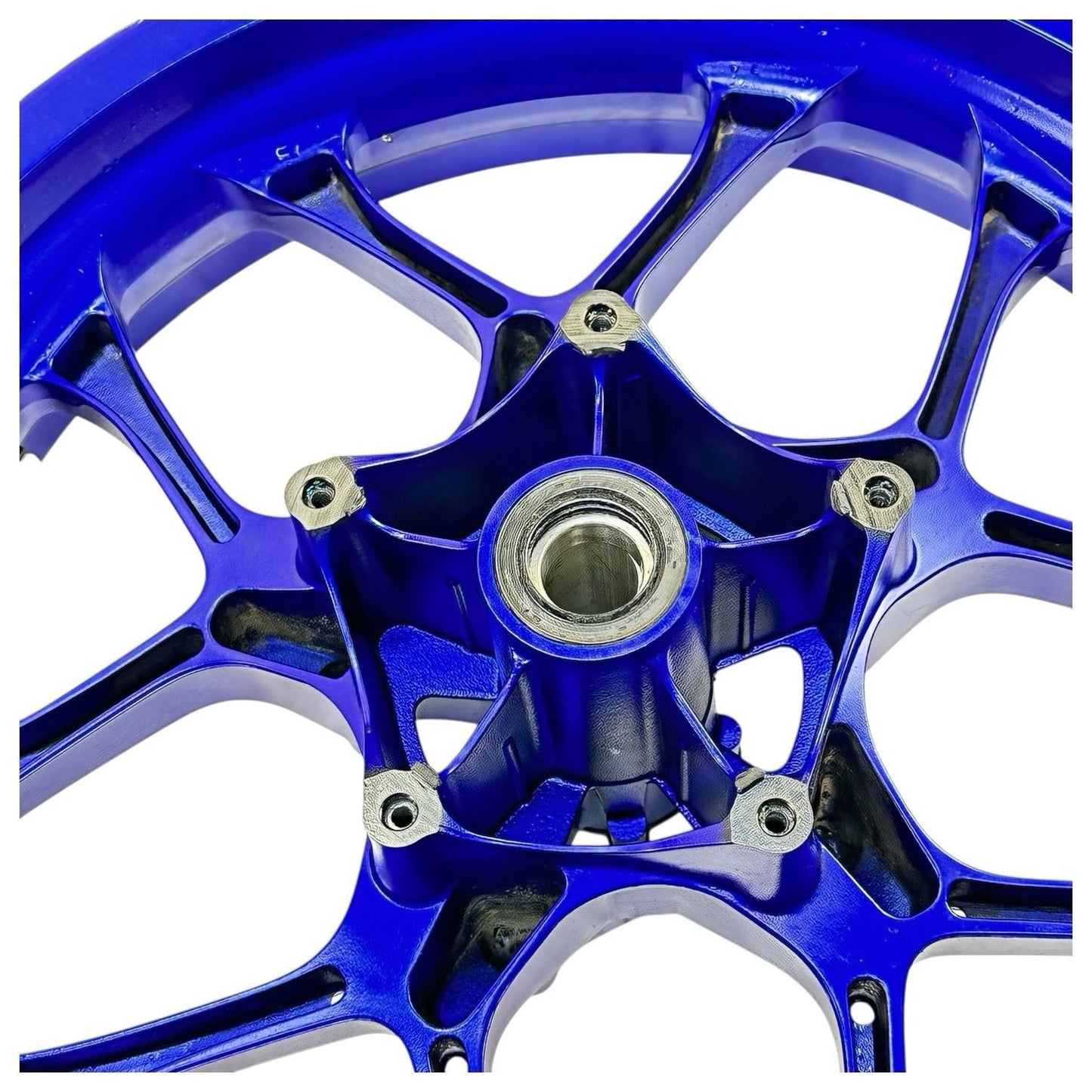 2015 - 2019 YAMAHA YZF R1 FRONT WHEEL RIM TIRE RUBBER BLUE STOCK OEM