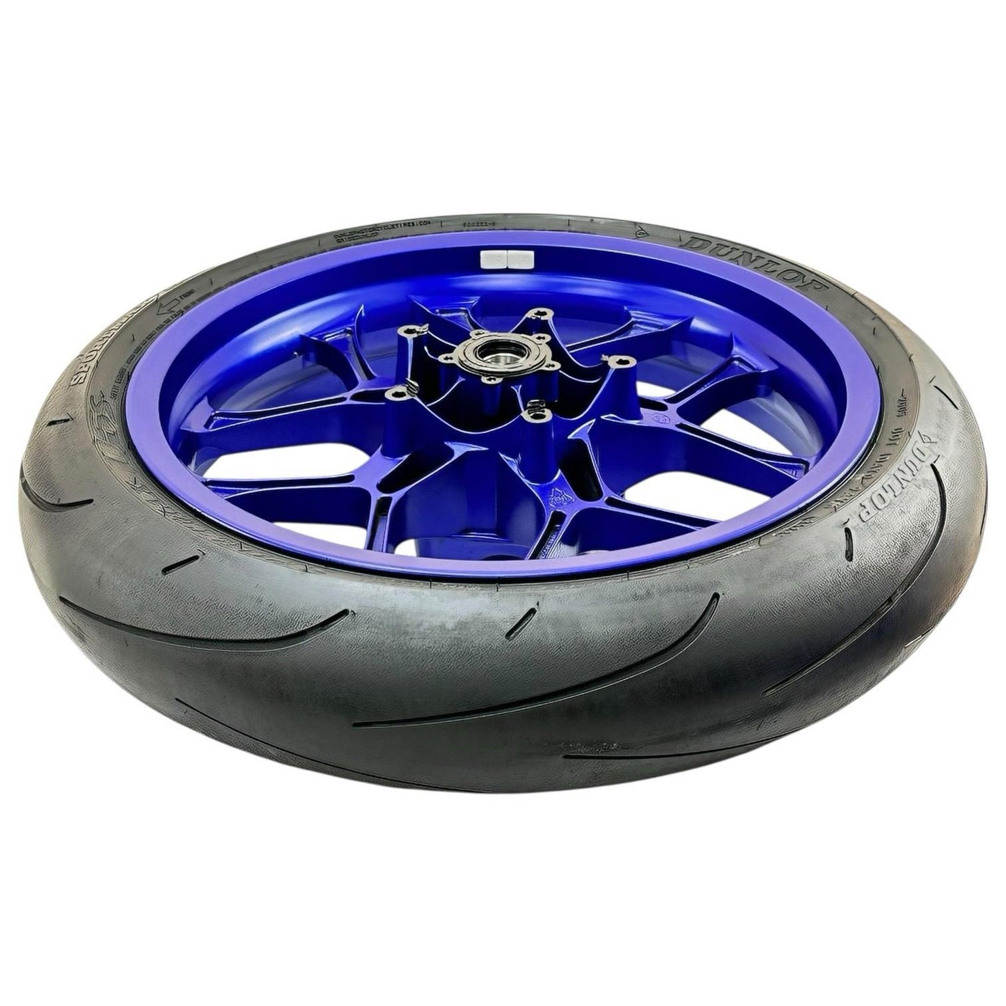 2015 - 2019 YAMAHA YZF R1 FRONT WHEEL RIM TIRE RUBBER BLUE STOCK OEM
