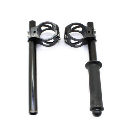 2010 - 2014 APRILIA RSV4 HANDLEBARS CLIP ON SET *DRIVEN RACING* BLACK STRAIGHT