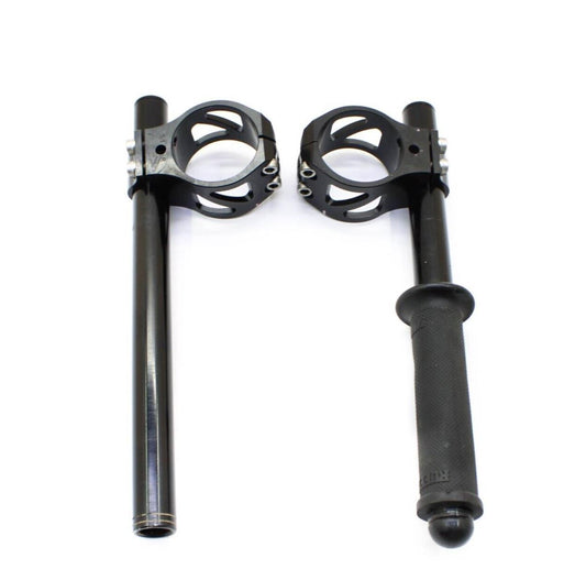 2010 - 2014 APRILIA RSV4 HANDLEBARS CLIP ON SET *DRIVEN RACING* BLACK STRAIGHT