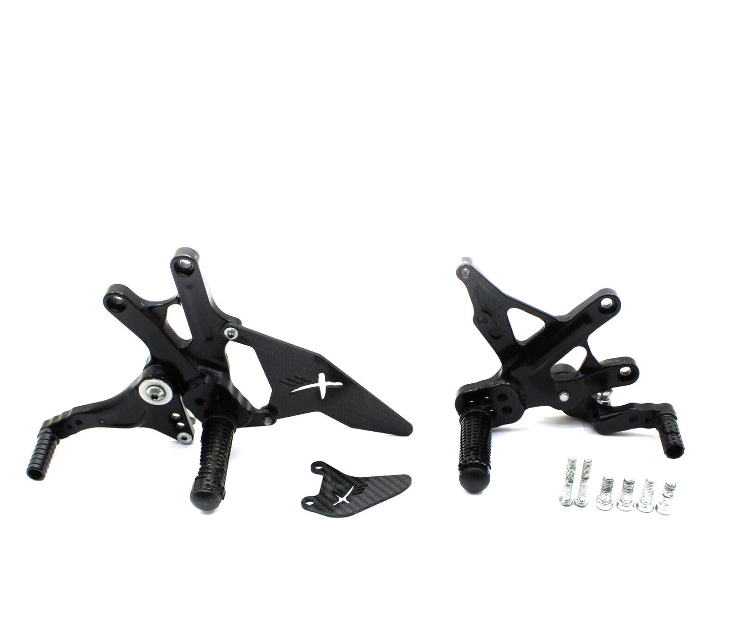 10 - 2014 APRILIA RSV4 R REAR SETS EXTREME COMPONENTS LEFT & RIGHT BOLTS SHIFTER