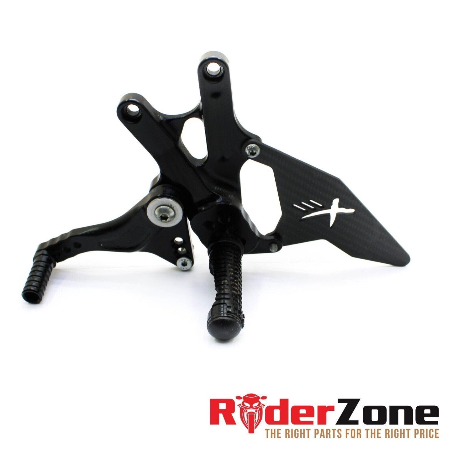 10 - 2014 APRILIA RSV4 R REAR SETS EXTREME COMPONENTS LEFT & RIGHT BOLTS SHIFTER