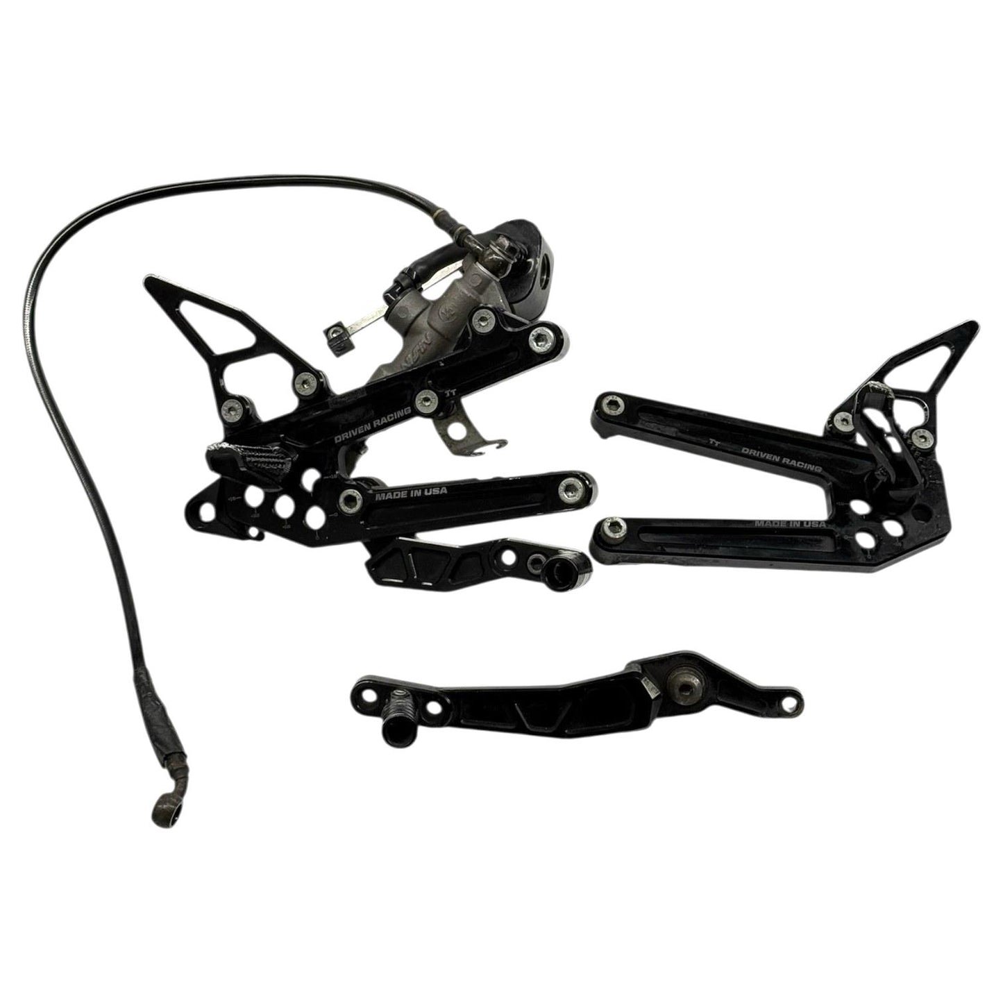 2008 - 2016 YAMAHA YZF R6 REARSET *DRIVEN RACING* SET REAR PEG MASTER BLACK