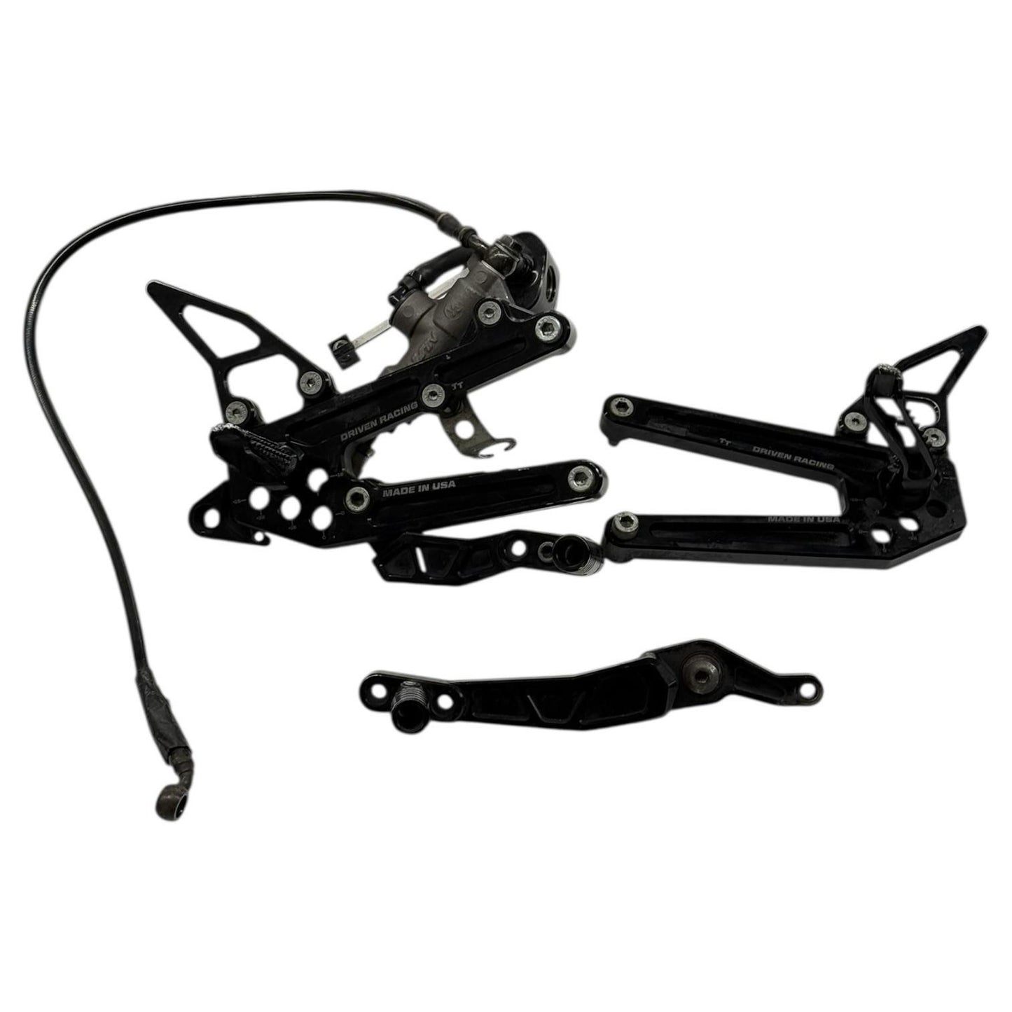 2008 - 2016 YAMAHA YZF R6 REARSET *DRIVEN RACING* SET REAR PEG MASTER BLACK