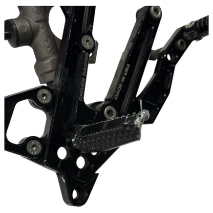 2008 - 2016 YAMAHA YZF R6 REARSET *DRIVEN RACING* SET REAR PEG MASTER BLACK