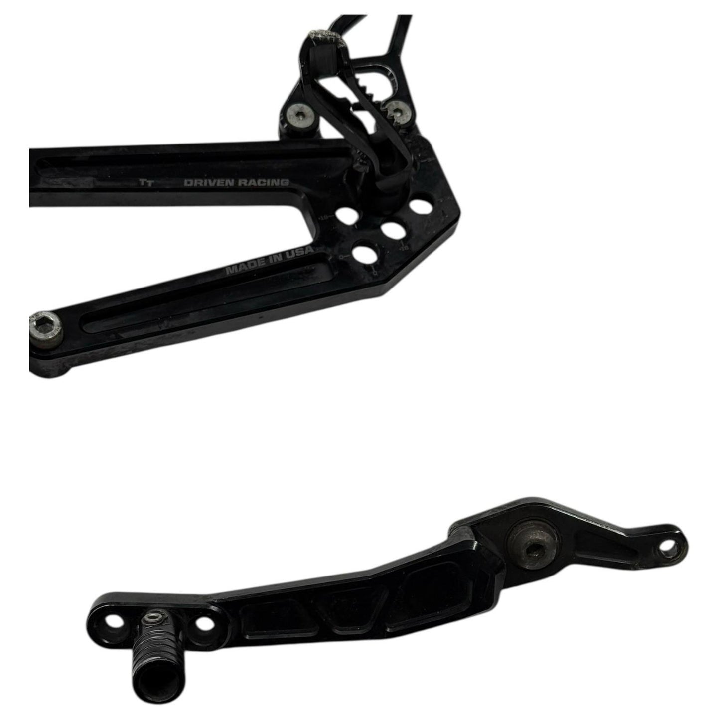 2008 - 2016 YAMAHA YZF R6 REARSET *DRIVEN RACING* SET REAR PEG MASTER BLACK