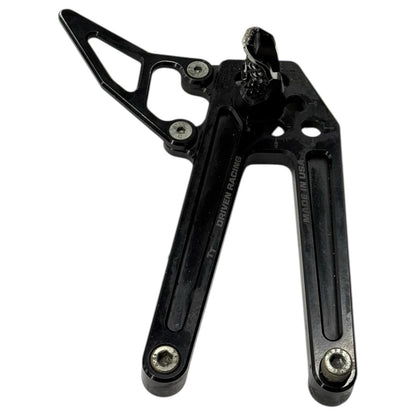 2008 - 2016 YAMAHA YZF R6 REARSET *DRIVEN RACING* SET REAR PEG MASTER BLACK