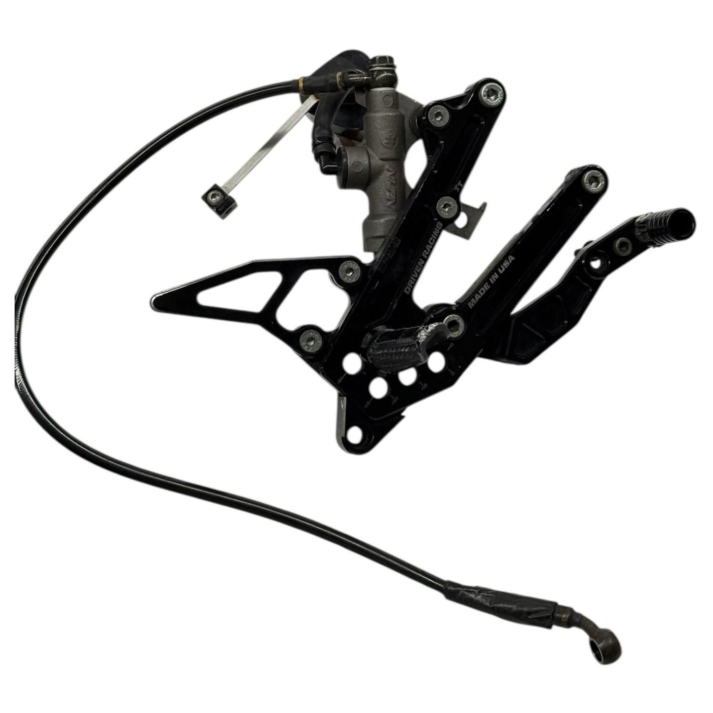 2008 - 2016 YAMAHA YZF R6 REARSET *DRIVEN RACING* SET REAR PEG MASTER BLACK