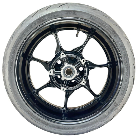 2022 - 2024 SUZUKI HAYABUSA REAR WHEEL BACK RIM TIRE RUBBER BLACK STOCK OEM