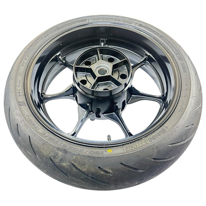 2022 - 2024 SUZUKI HAYABUSA REAR WHEEL BACK RIM TIRE RUBBER BLACK STOCK OEM