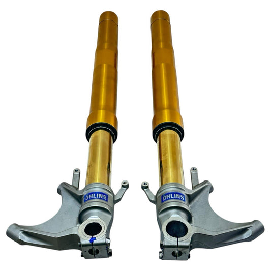 2014 - 2016 HONDA CBR1000RR SP OHLINS FRONT FORKS SUSPENSION YELLOW STRAIGHT SET