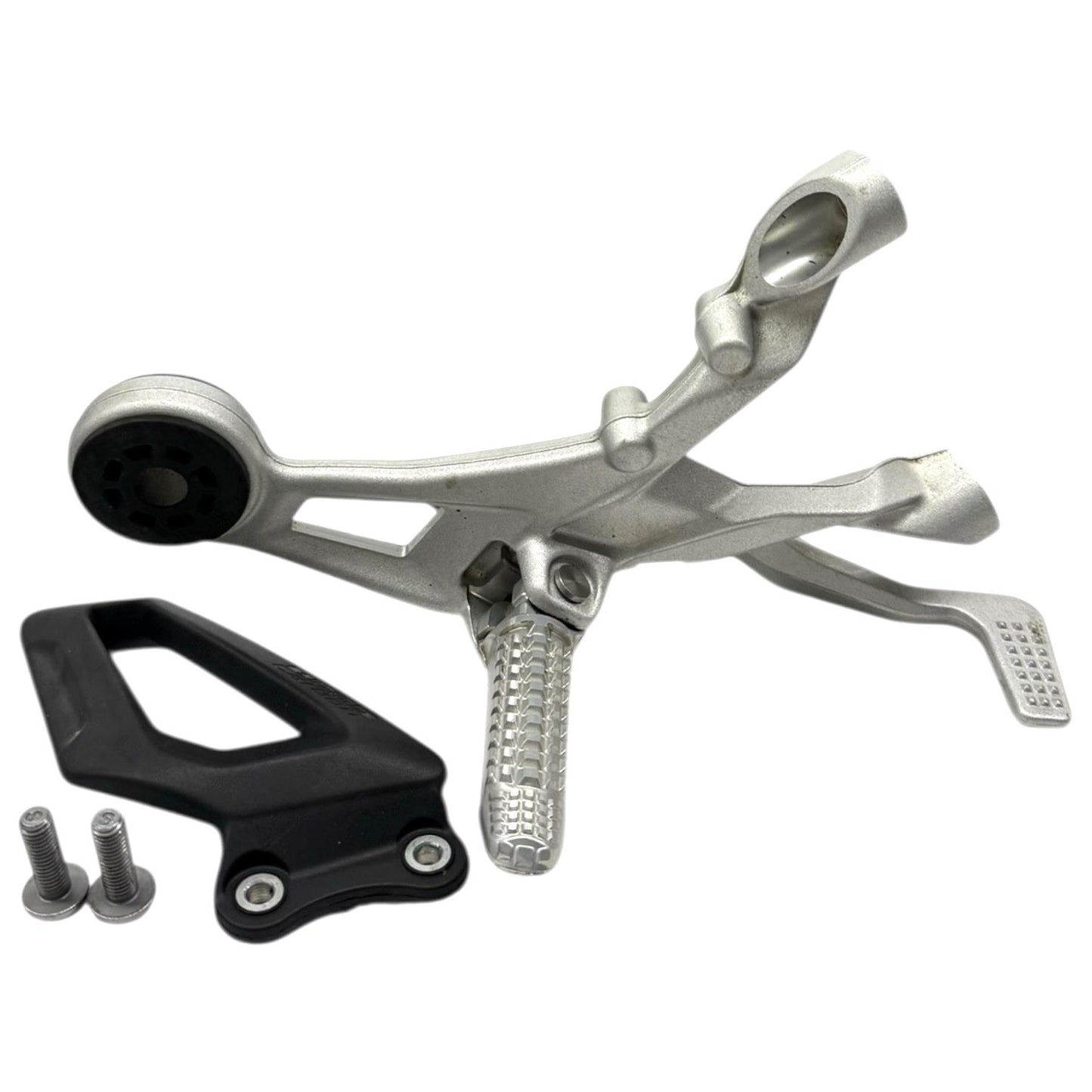 2020 - 2025 BMW S1000RR RIGHT REARSET FRONT FOOT PEG BRAKE LEVER SILVER GUARD