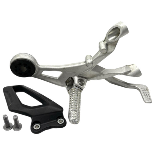 2020 - 2025 BMW S1000RR RIGHT REARSET FRONT FOOT PEG BRAKE LEVER SILVER GUARD