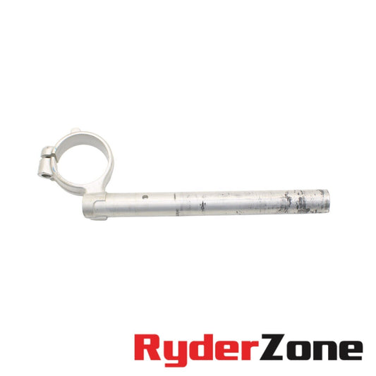 2006 2007 SUZUKI GSXR600 GSXR750 RIGHT HANDLEBAR CLIP ON SILVER STRAIGHT