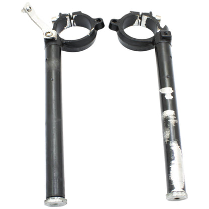 2004 - 2008 APRILIA RSV1000R CLIP ON SET BLACK STRAIGHT LEFT RIGHT HANDLE BAR