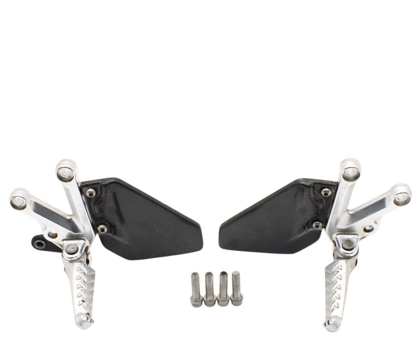 2004 - 2008 APRILIA RSV1000R REARSET SET PEG BRACKET RIGHT LEFT SILVER GUARD