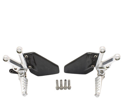 2004 - 2008 APRILIA RSV1000R REARSET SET PEG BRACKET RIGHT LEFT SILVER GUARD
