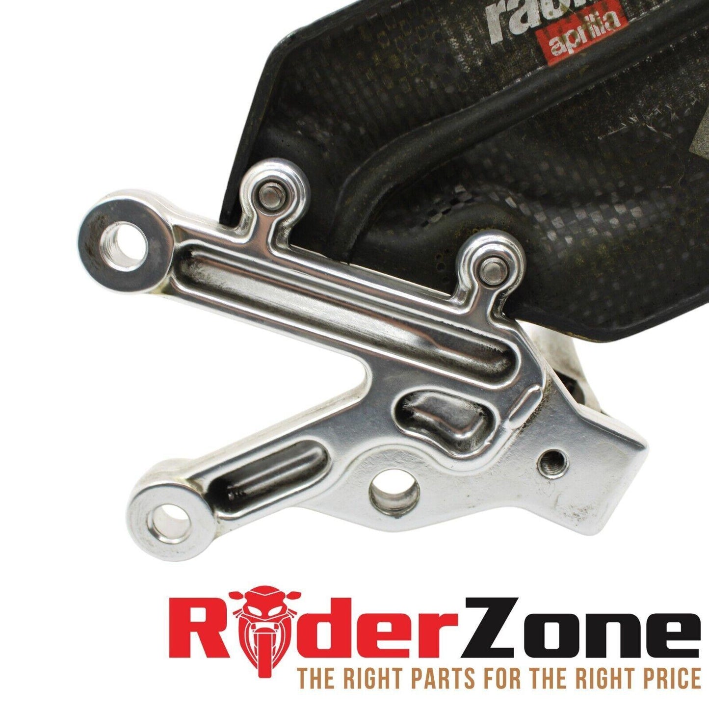 2004 - 2008 APRILIA RSV1000R REARSET SET PEG BRACKET RIGHT LEFT SILVER GUARD