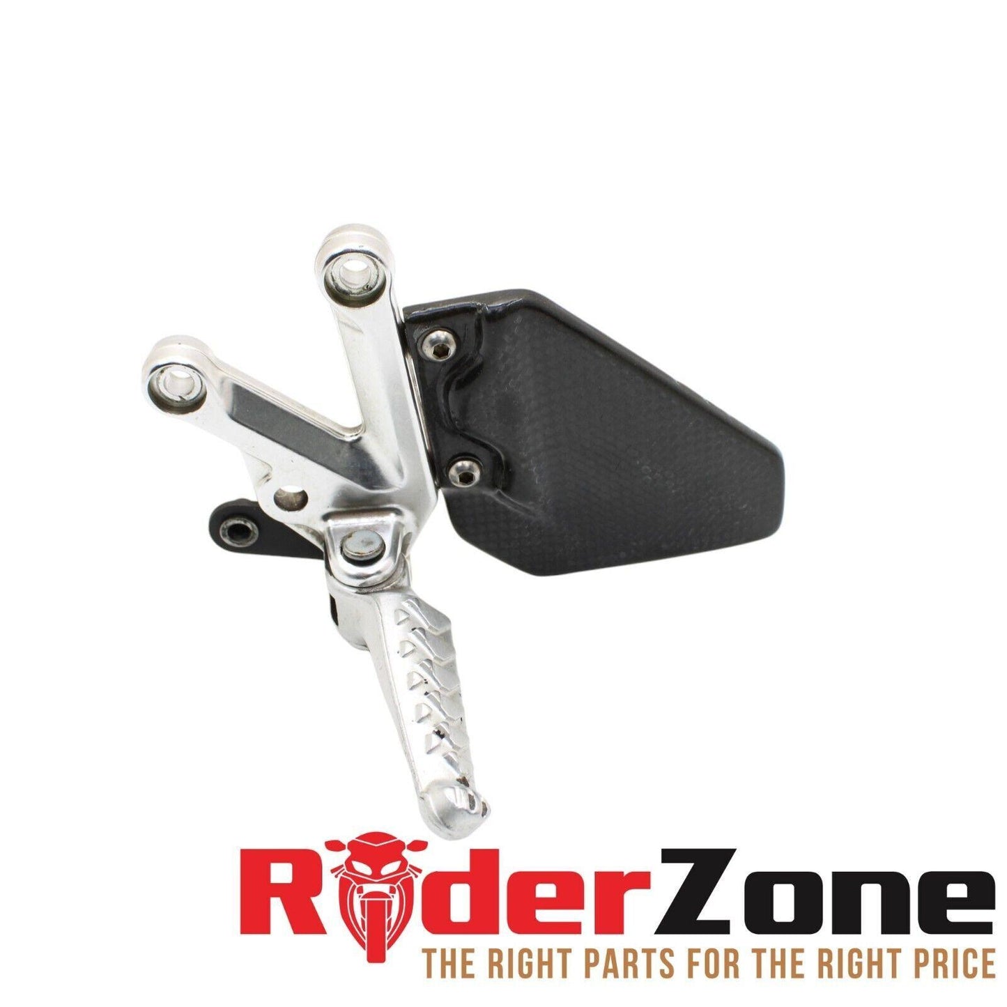 2004 - 2008 APRILIA RSV1000R REARSET SET PEG BRACKET RIGHT LEFT SILVER GUARD