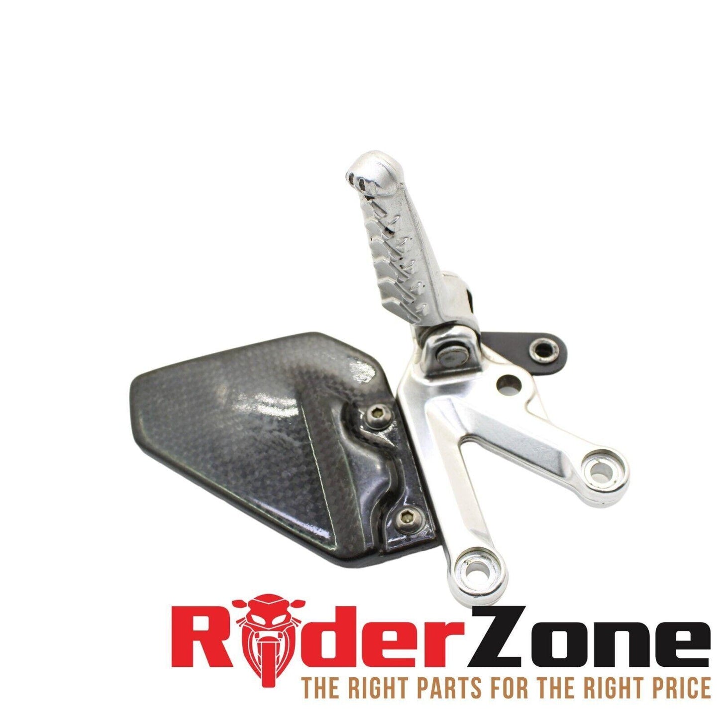 2004 - 2008 APRILIA RSV1000R REARSET SET PEG BRACKET RIGHT LEFT SILVER GUARD