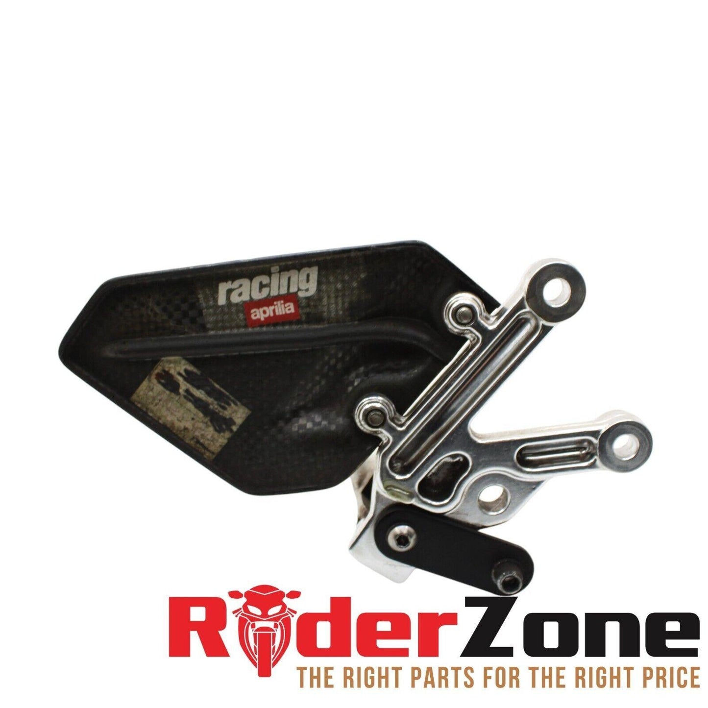 2004 - 2008 APRILIA RSV1000R REARSET SET PEG BRACKET RIGHT LEFT SILVER GUARD