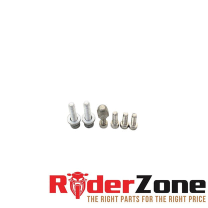 2004 - 2008 APRILIA RSV1000R LOCK SET IGNITION KIT BOLTS TRIPLE TREE SILVER