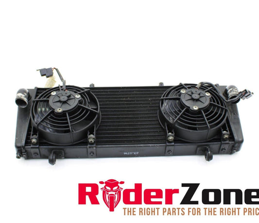 2004 - 2008 APRILIA RSV1000R RADIATOR FANS BLACK COOLING SYSTEM BLACK STRAIGHT