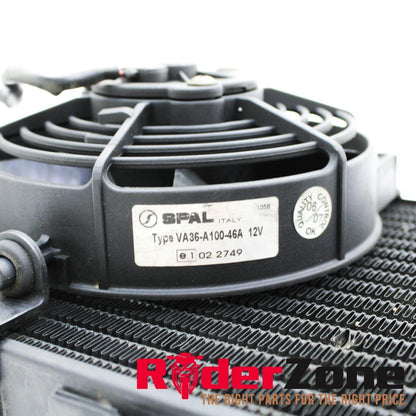 2004 - 2008 APRILIA RSV1000R RADIATOR FANS BLACK COOLING SYSTEM BLACK STRAIGHT
