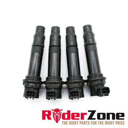 2003 - 2005 YAMAHA 06-09 R6S IGNITION COILS SET SPARK PLUG COILS COMPLETE OF 4