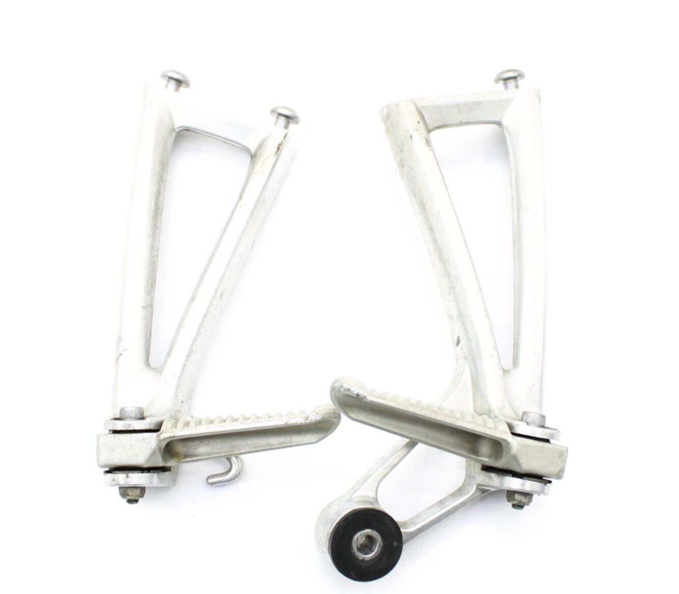 2003 - 2005 YAMAHA 06-09 R6S PASSENGER PEGS LEFT RIGHT REAR SILVER STOCK