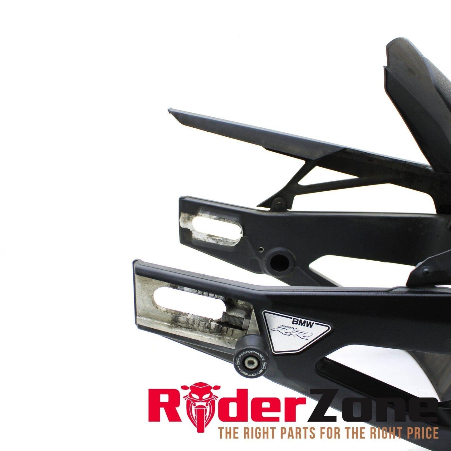 2020 - 2023 BMW S1000RR SWINGARM REAR FENDER CHAIN GUARD BLACK STRAIGHT STOCK