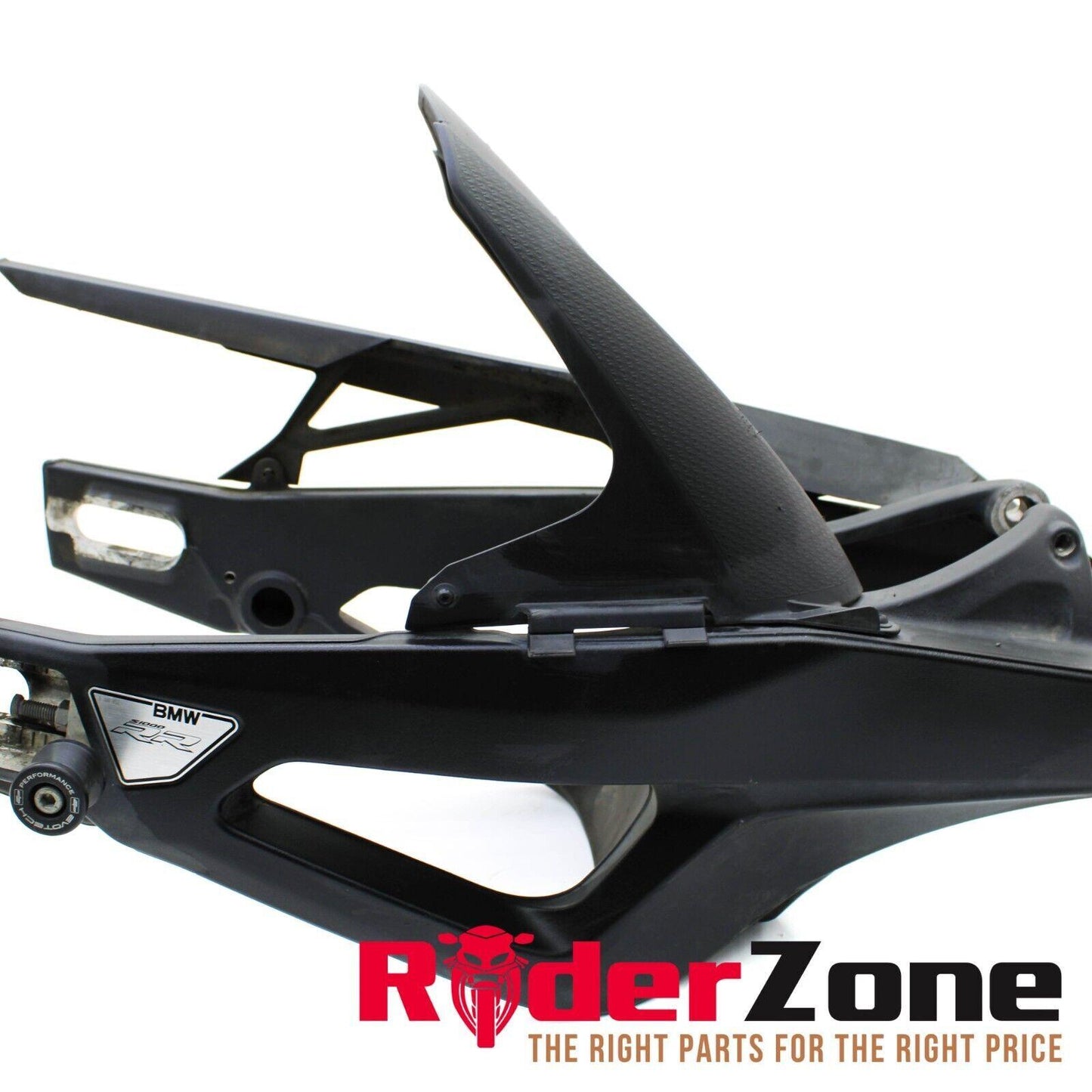 2020 - 2023 BMW S1000RR SWINGARM REAR FENDER CHAIN GUARD BLACK STRAIGHT STOCK