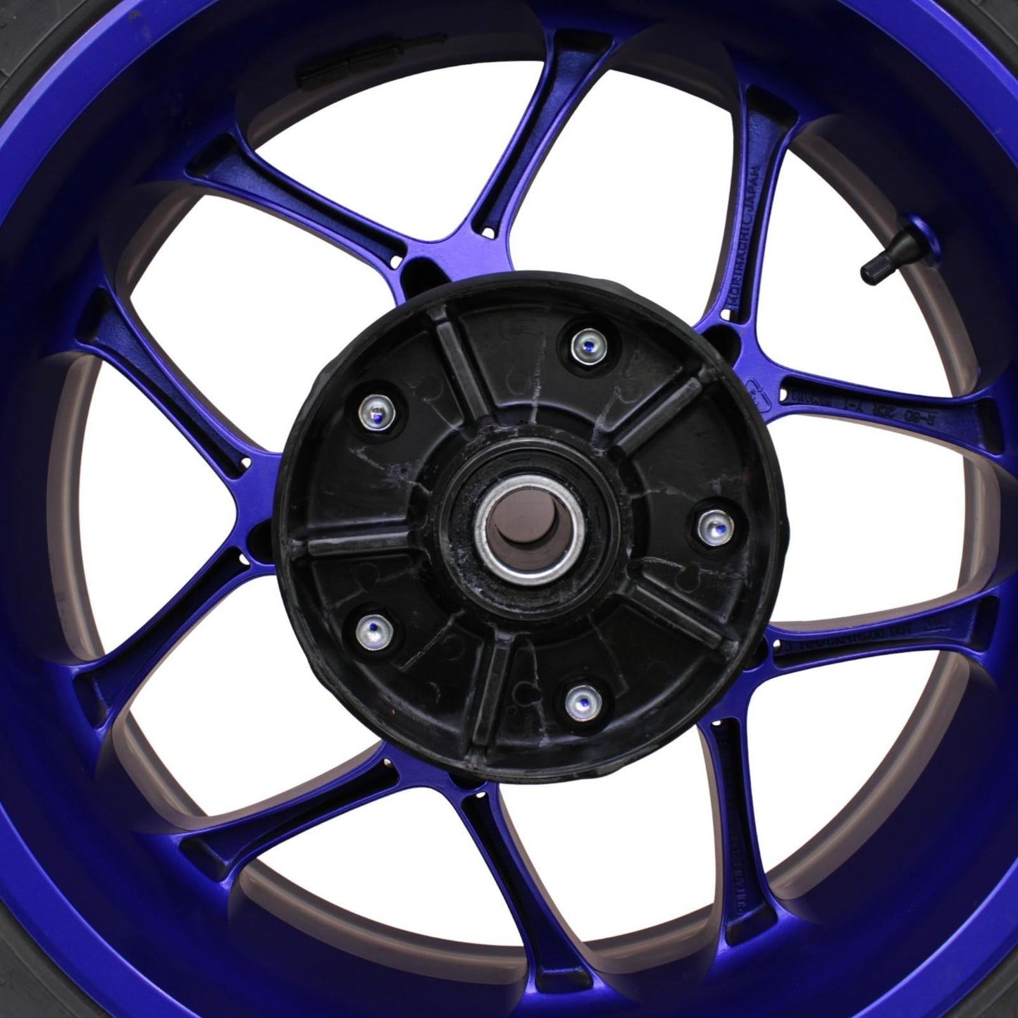 2020 - 2024 YAMAHA YZF R1 REAR WHEEL BACK RIM TIRE RUBBER HUB BLUE OEM