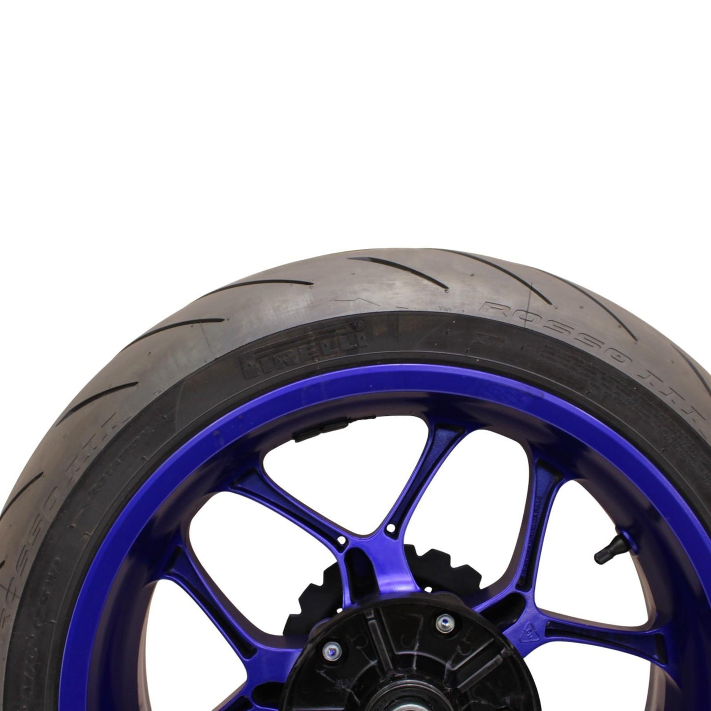 2020 - 2024 YAMAHA YZF R1 REAR WHEEL BACK RIM TIRE RUBBER HUB BLUE OEM