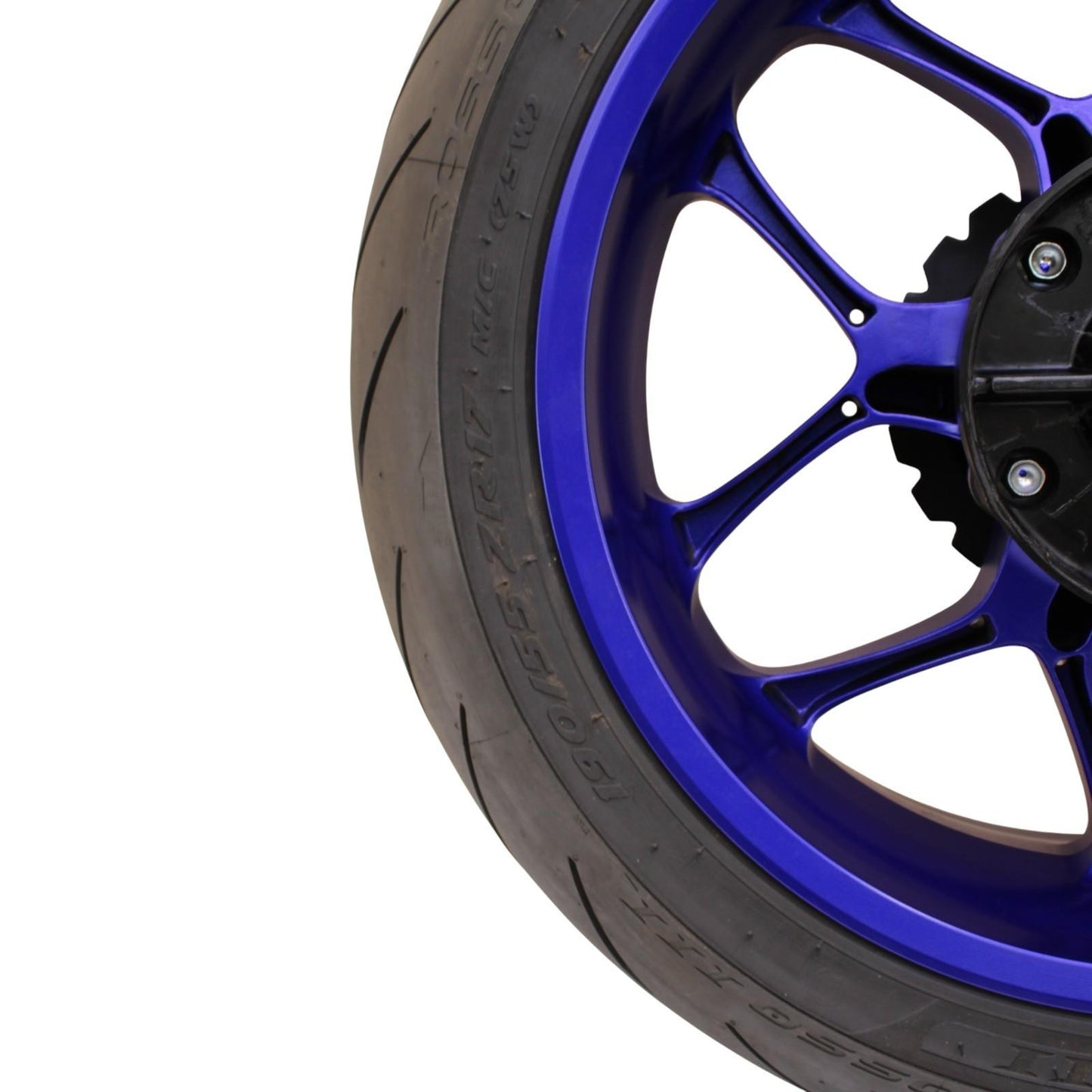 2020 - 2024 YAMAHA YZF R1 REAR WHEEL BACK RIM TIRE RUBBER HUB BLUE OEM