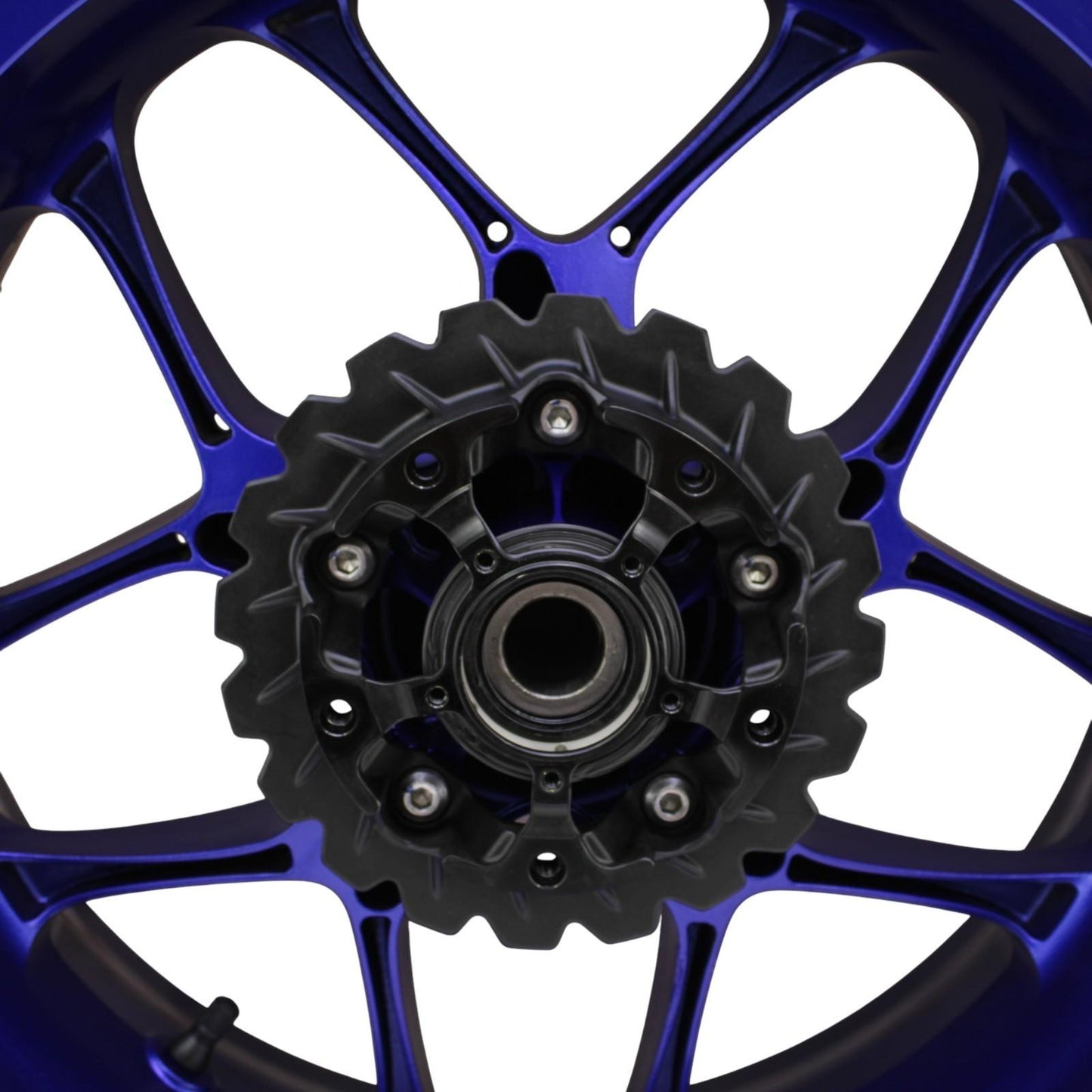 2020 - 2024 YAMAHA YZF R1 REAR WHEEL BACK RIM TIRE RUBBER HUB BLUE OEM