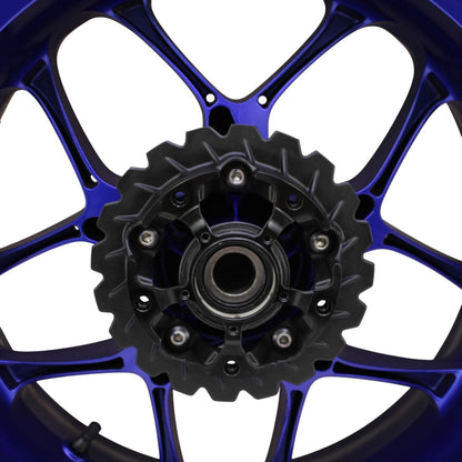 2020 - 2024 YAMAHA YZF R1 REAR WHEEL BACK RIM TIRE RUBBER HUB BLUE OEM