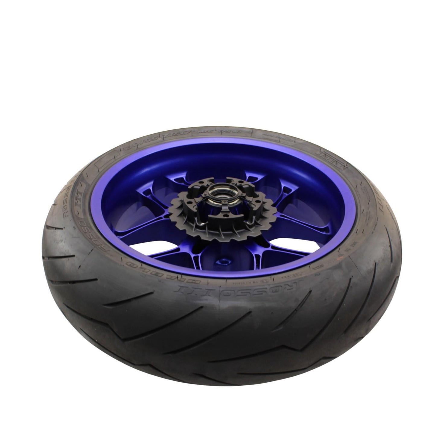 2020 - 2024 YAMAHA YZF R1 REAR WHEEL BACK RIM TIRE RUBBER HUB BLUE OEM